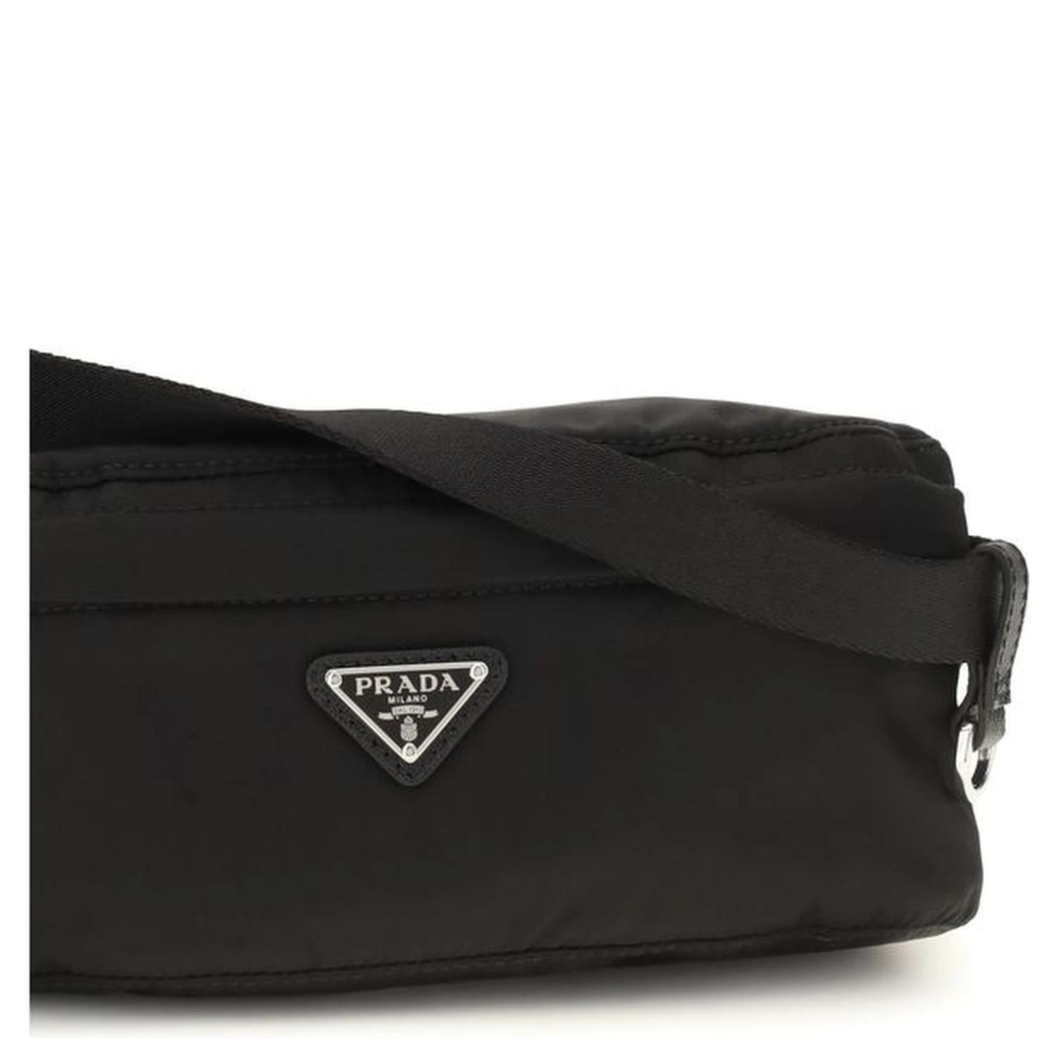 Black Recycled Polyamide Clutch Bag