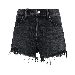 Black Cotton Short And Mini Shorts