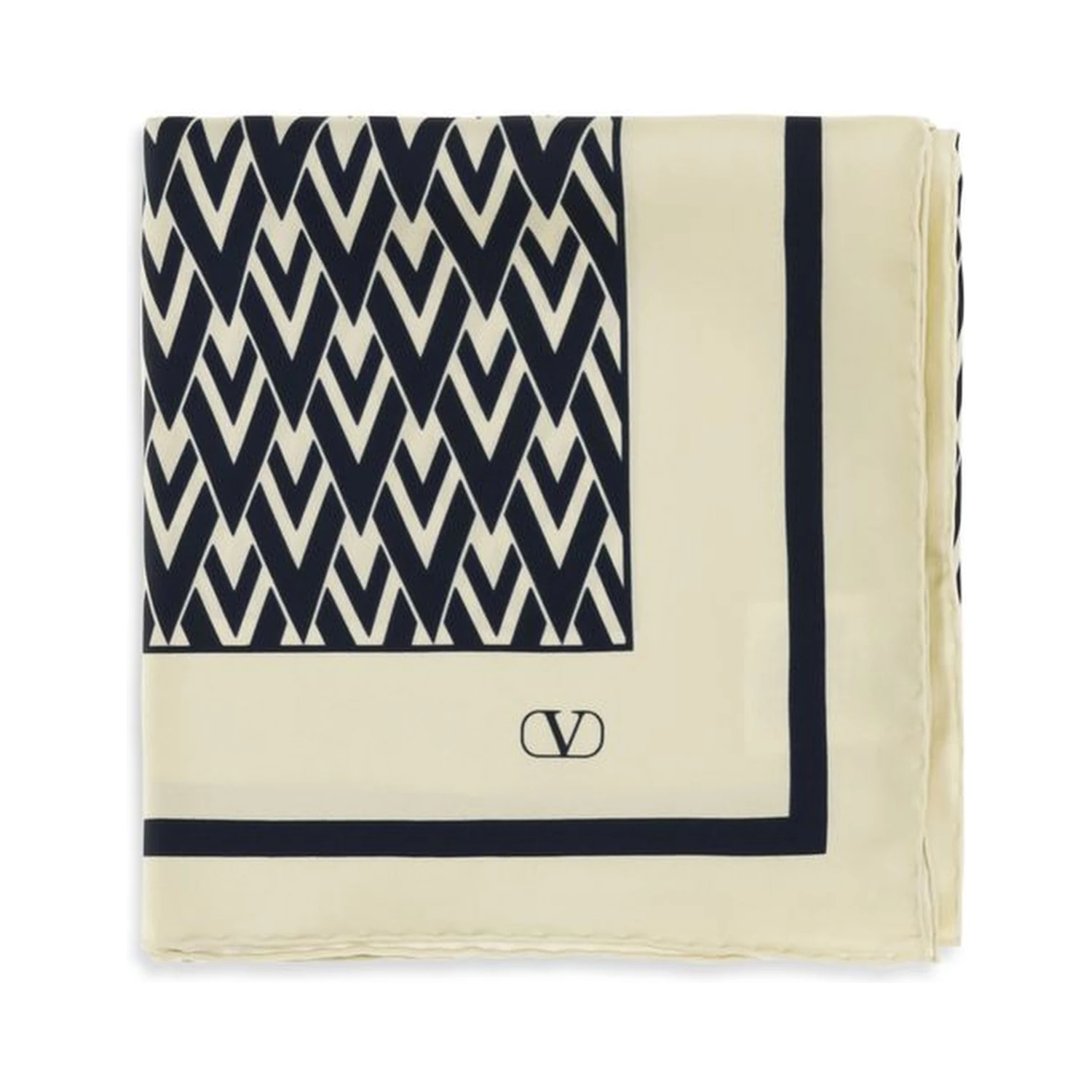 Beige Silk Scarf
