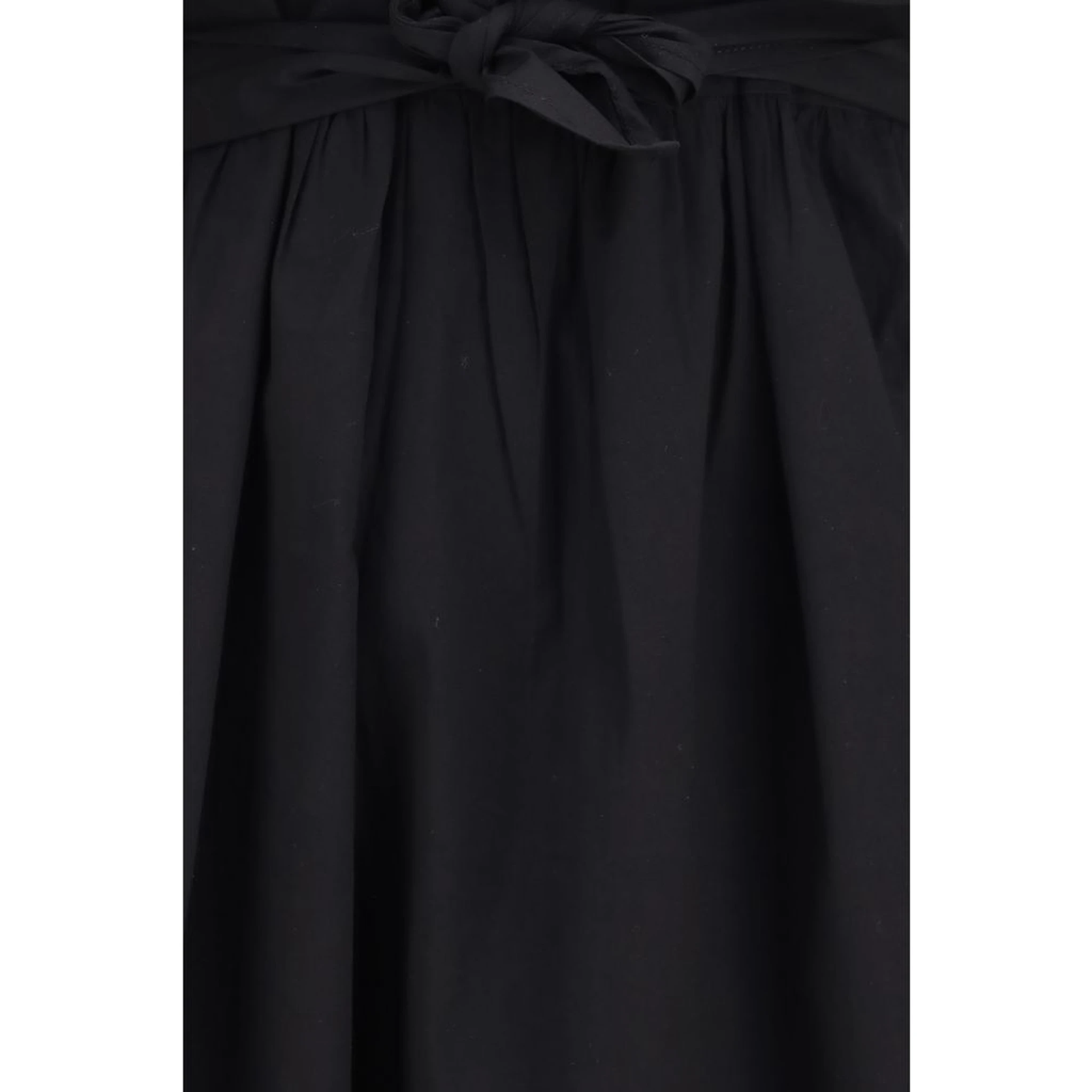 Black Cotton Casual Dress