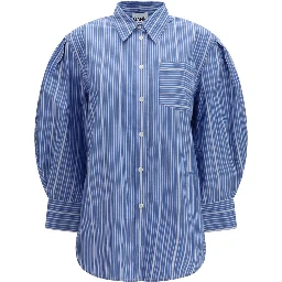 Blue Cotton Pattern Shirt