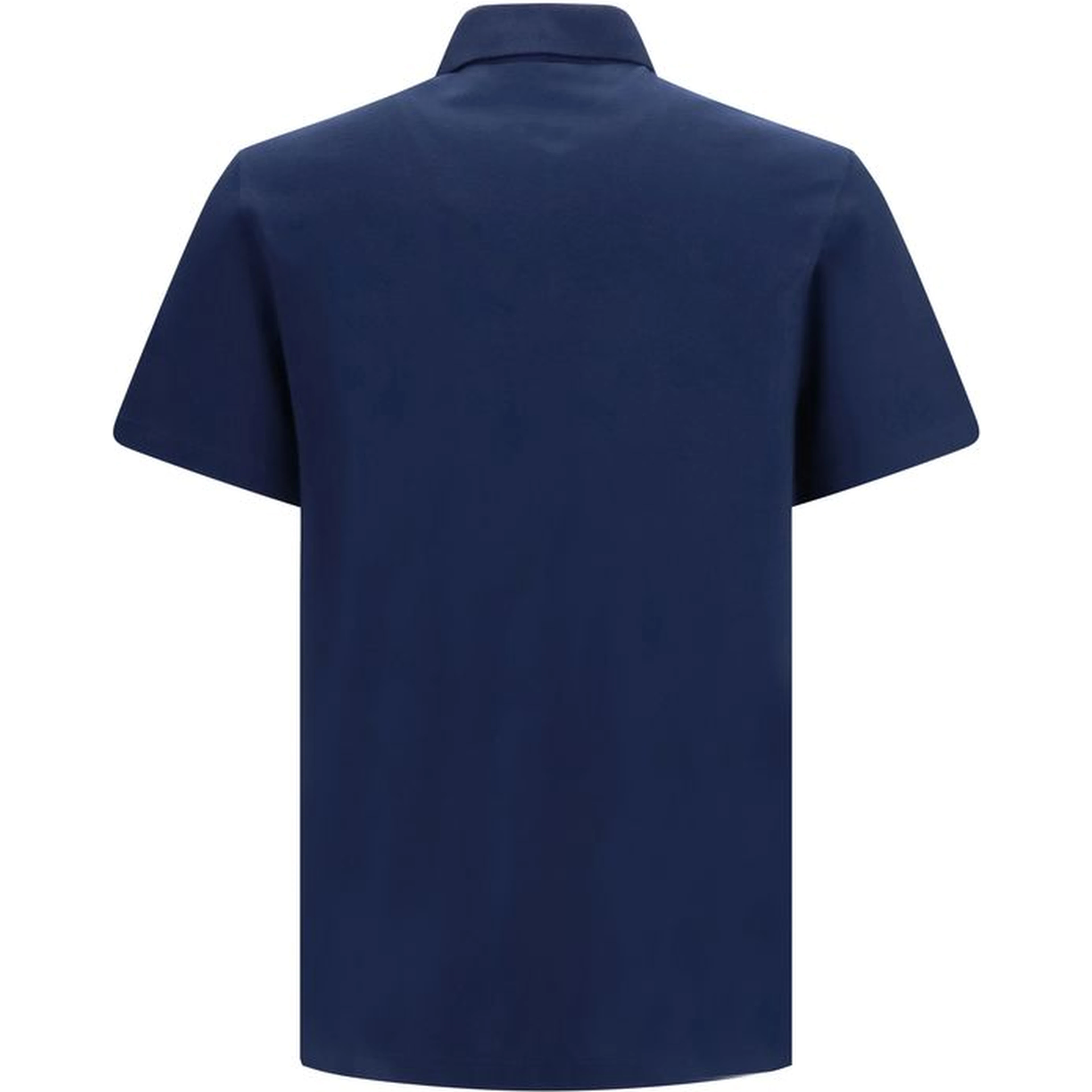 Blue Cotton Polo Shirt