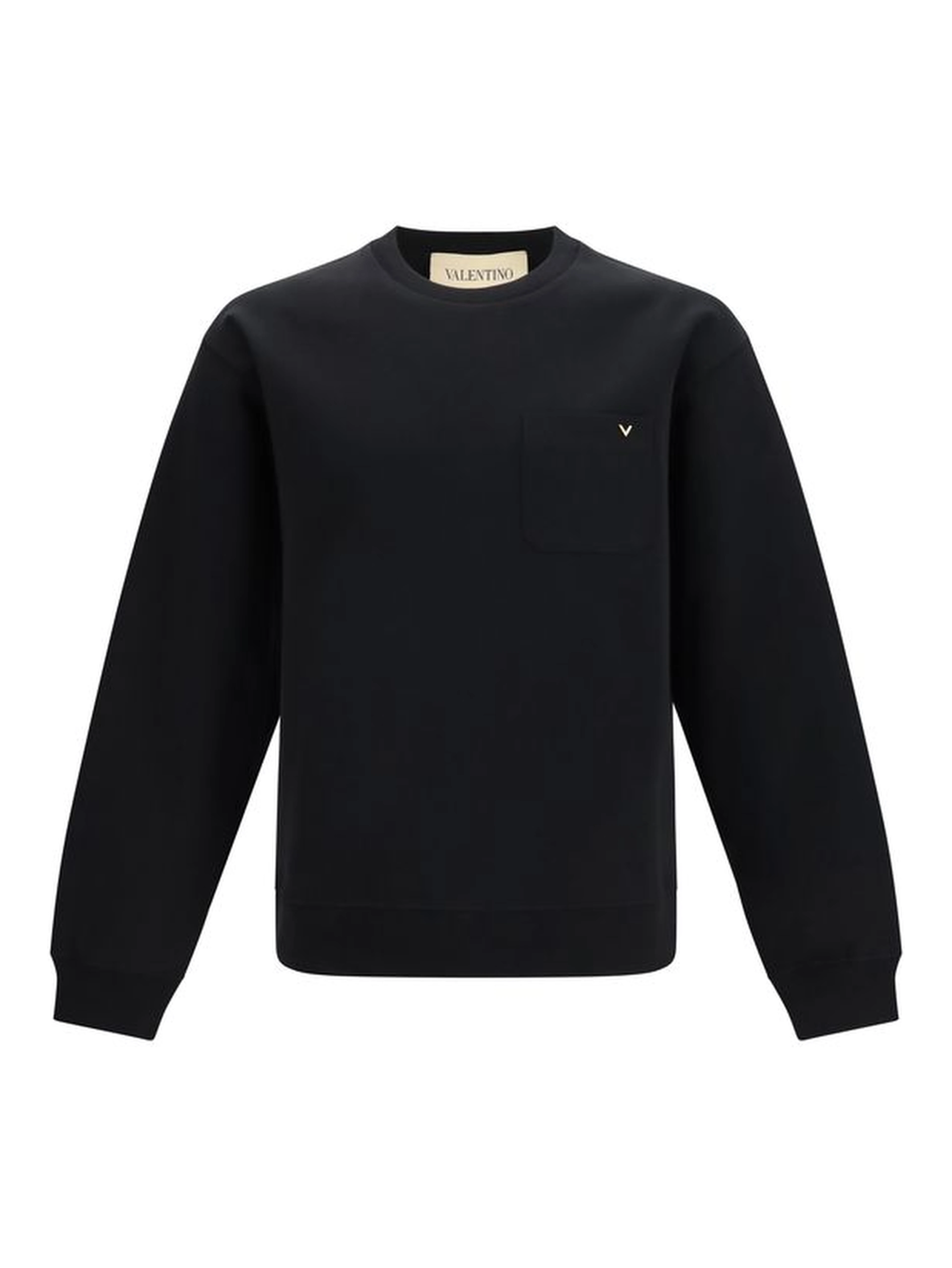 Black Cotton Sweatshirt