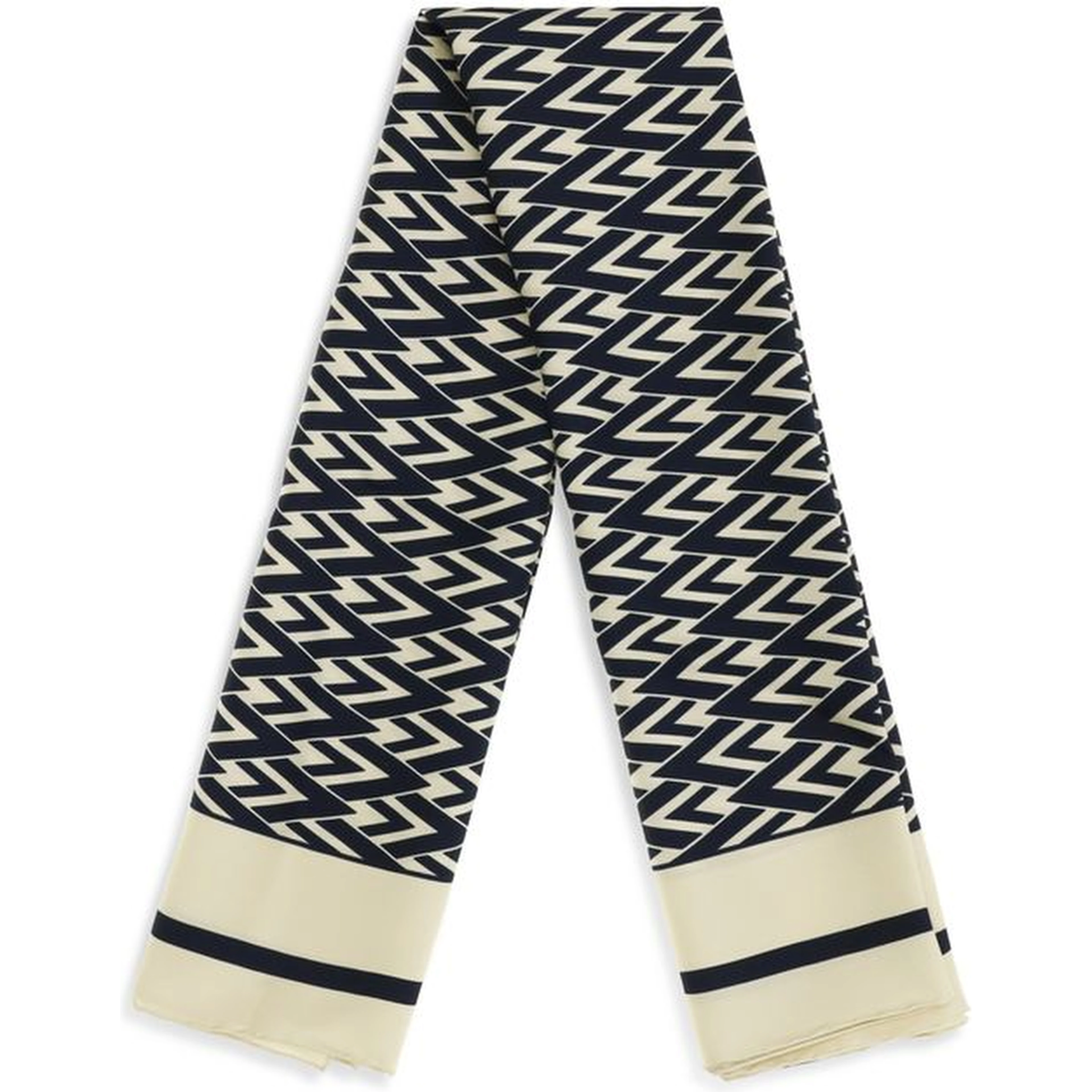 Beige Silk Scarf