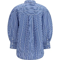 Blue Cotton Pattern Shirt
