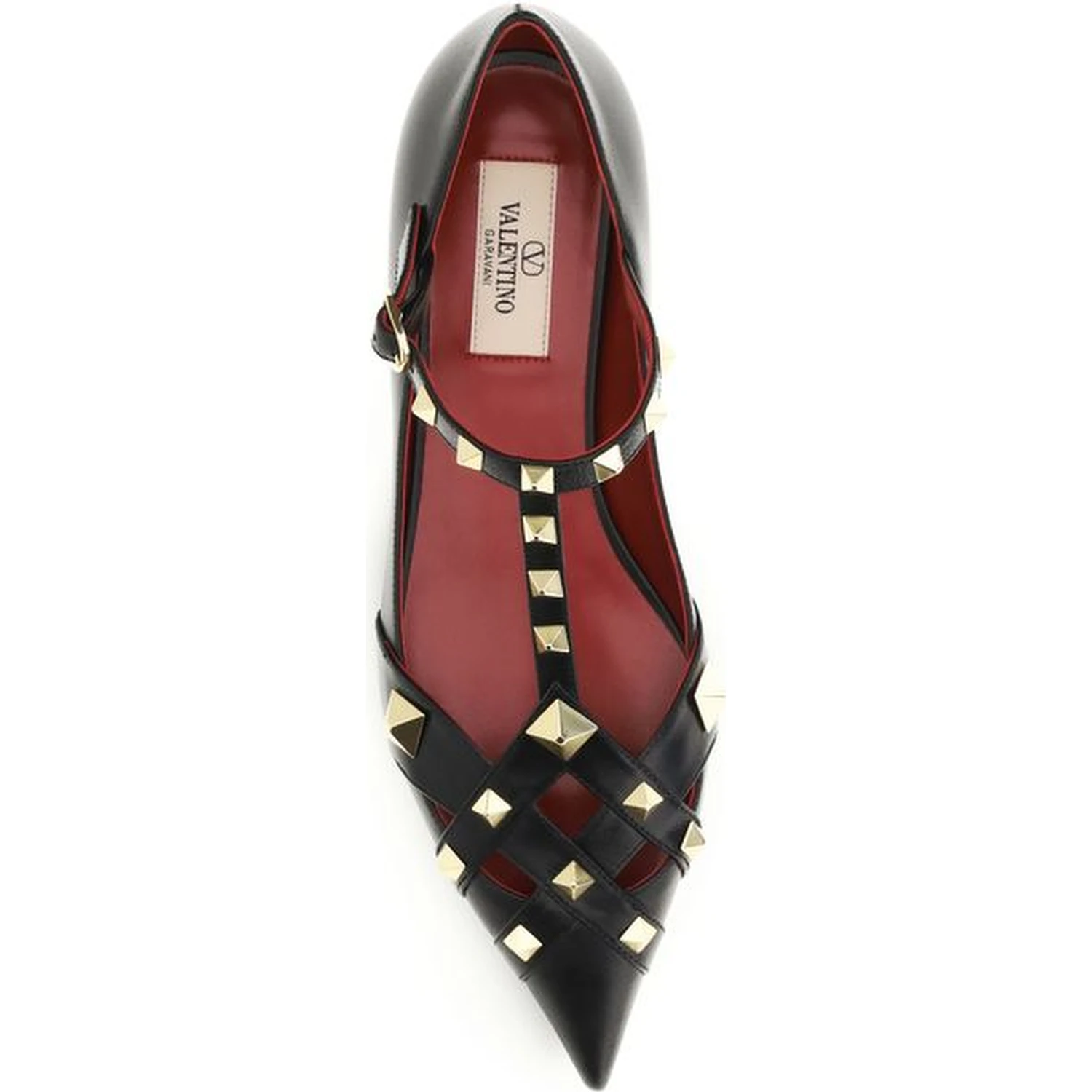 Black Goatskin Ballet Flats
