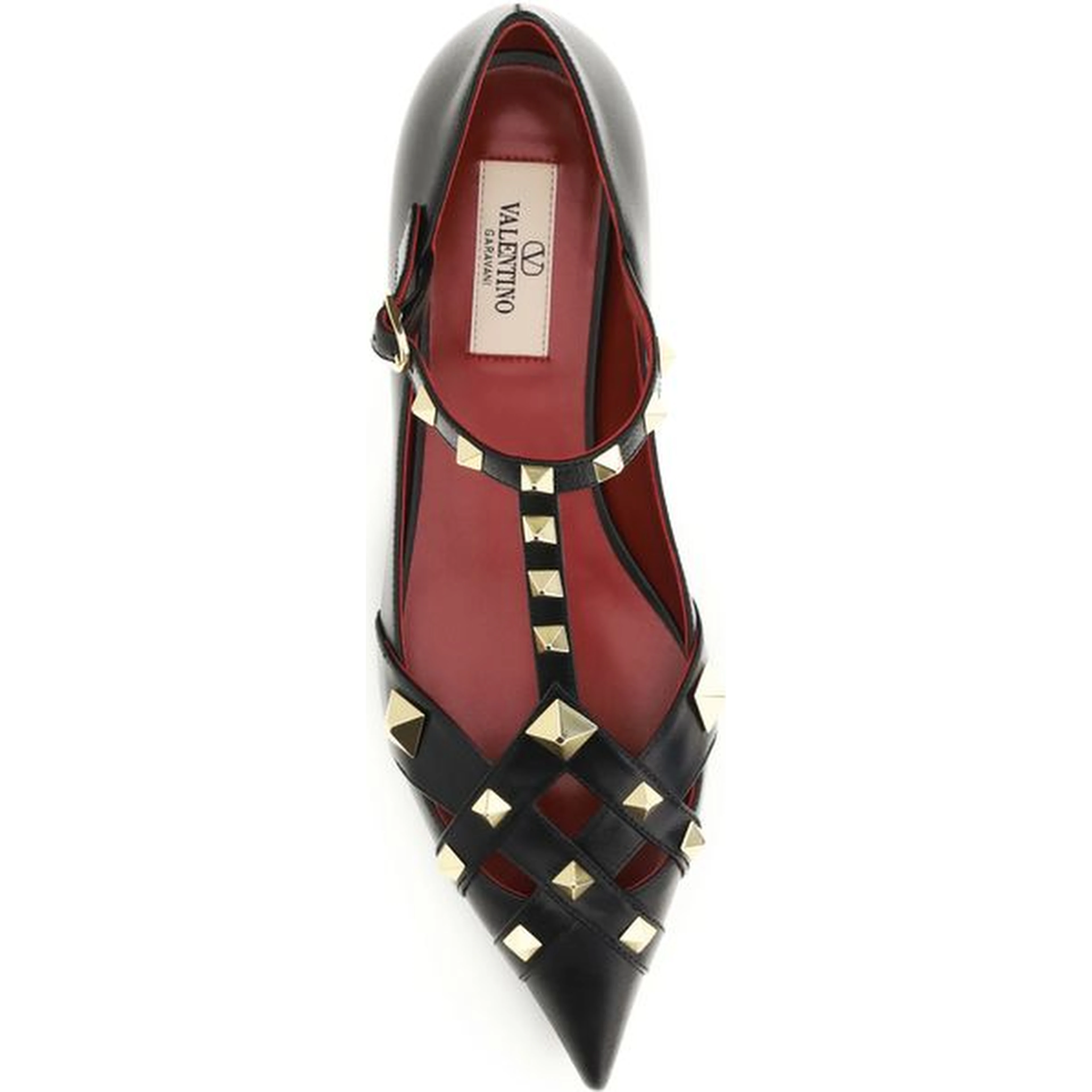 Black Goatskin Ballet Flats