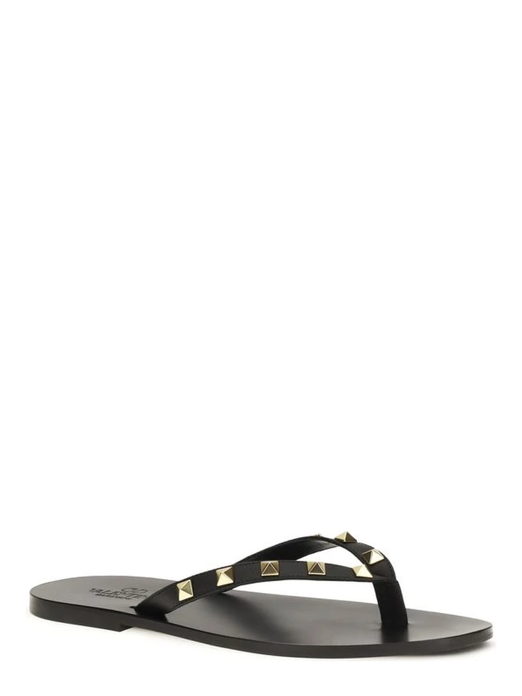 Black Calf Leather Bos Taurus Flip-Flop Sandals alternative