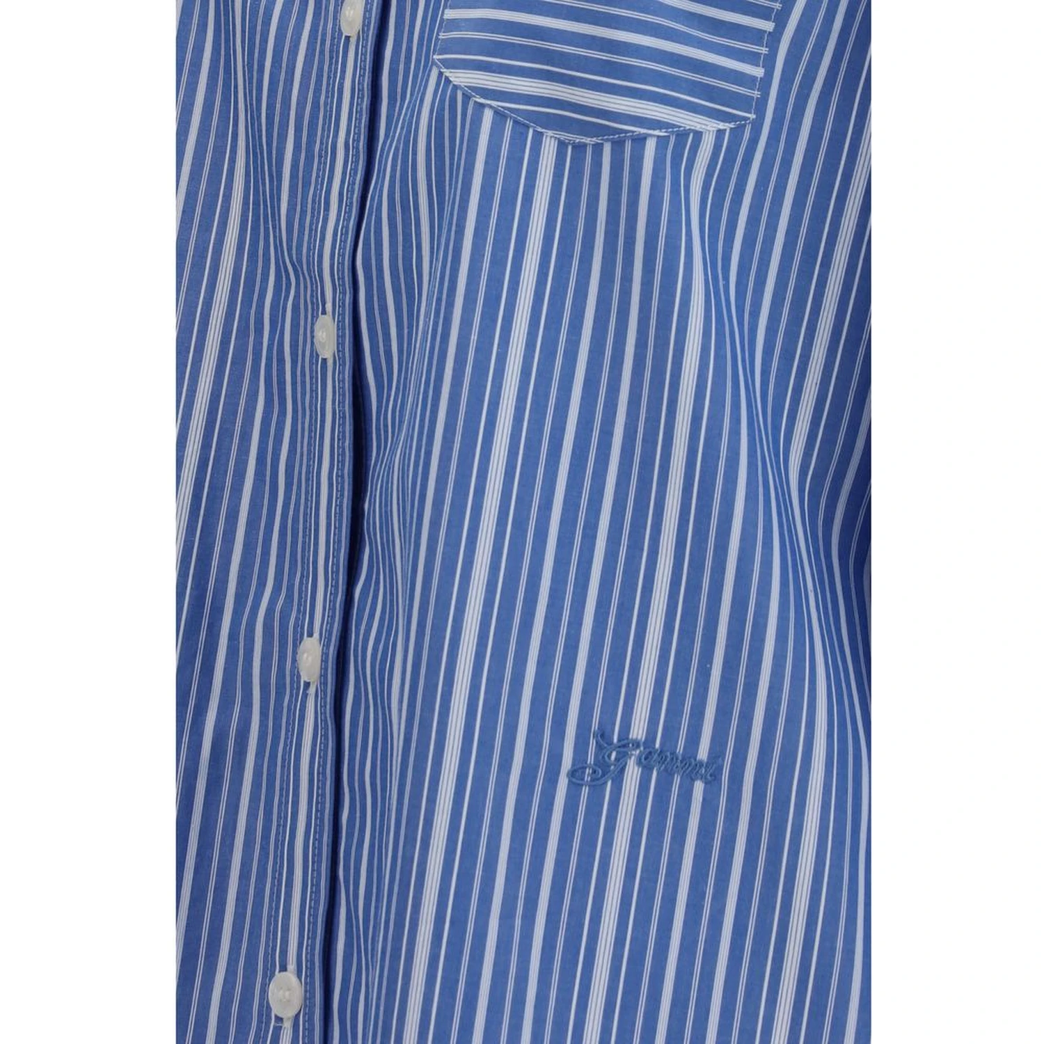 Blue Cotton Pattern Shirt