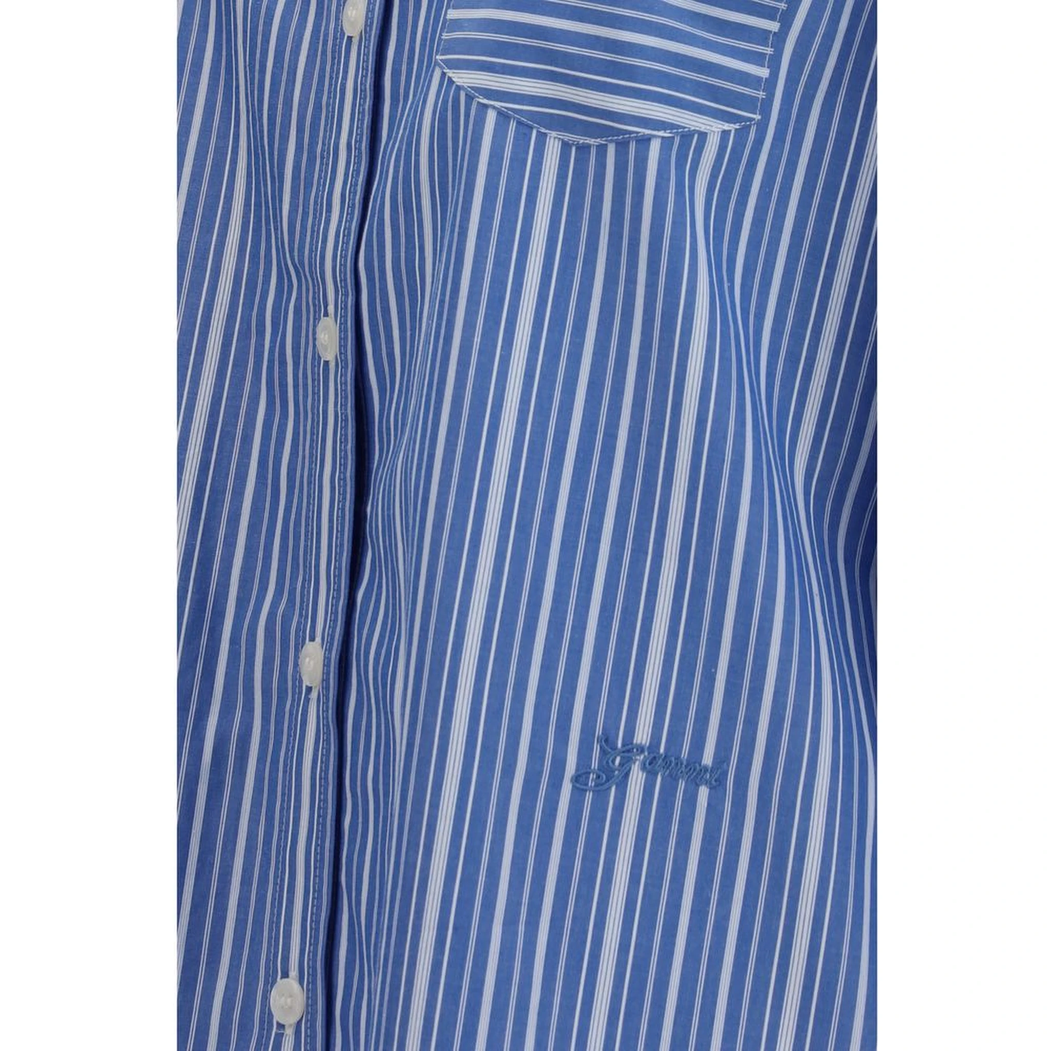 Blue Cotton Pattern Shirt