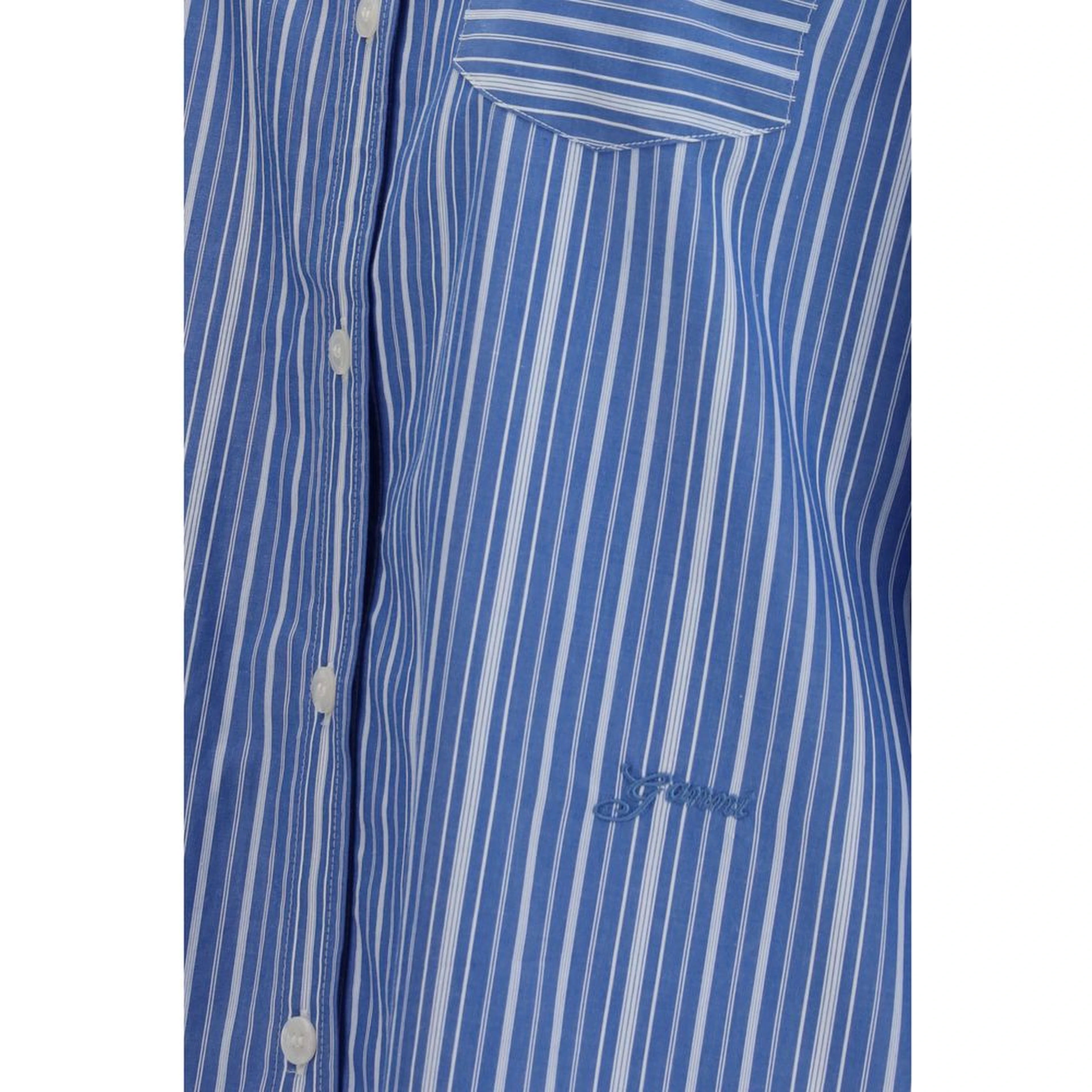 Blue Cotton Pattern Shirt