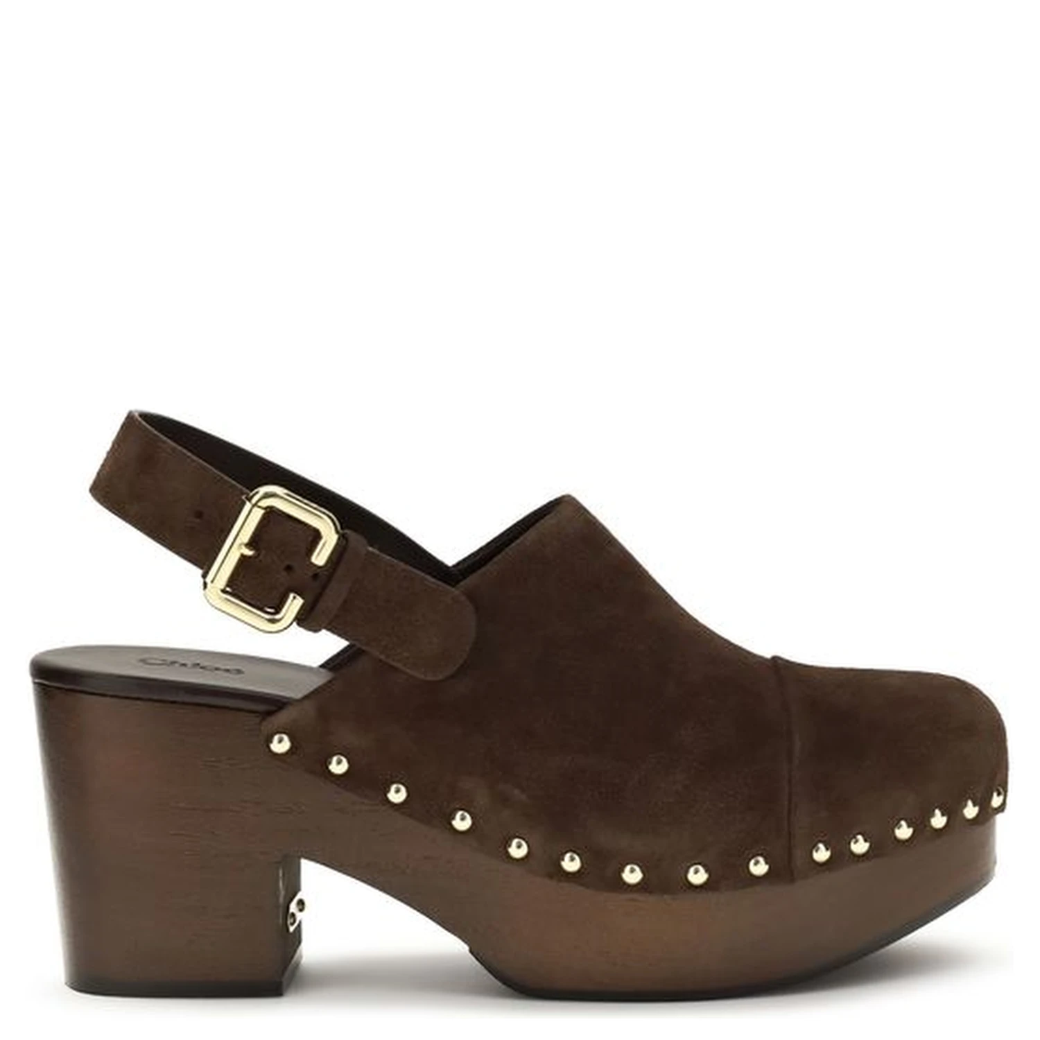 Brown Calf Leather Bos Taurus Clogs