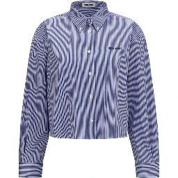 Blue Cotton Dress Shirt