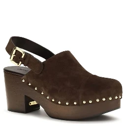Brown Calf Leather Bos Taurus Clogs