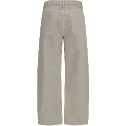 Beige Cotton Jeans Denim
