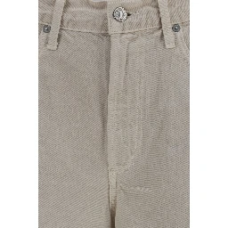 Beige Cotton Jeans Denim