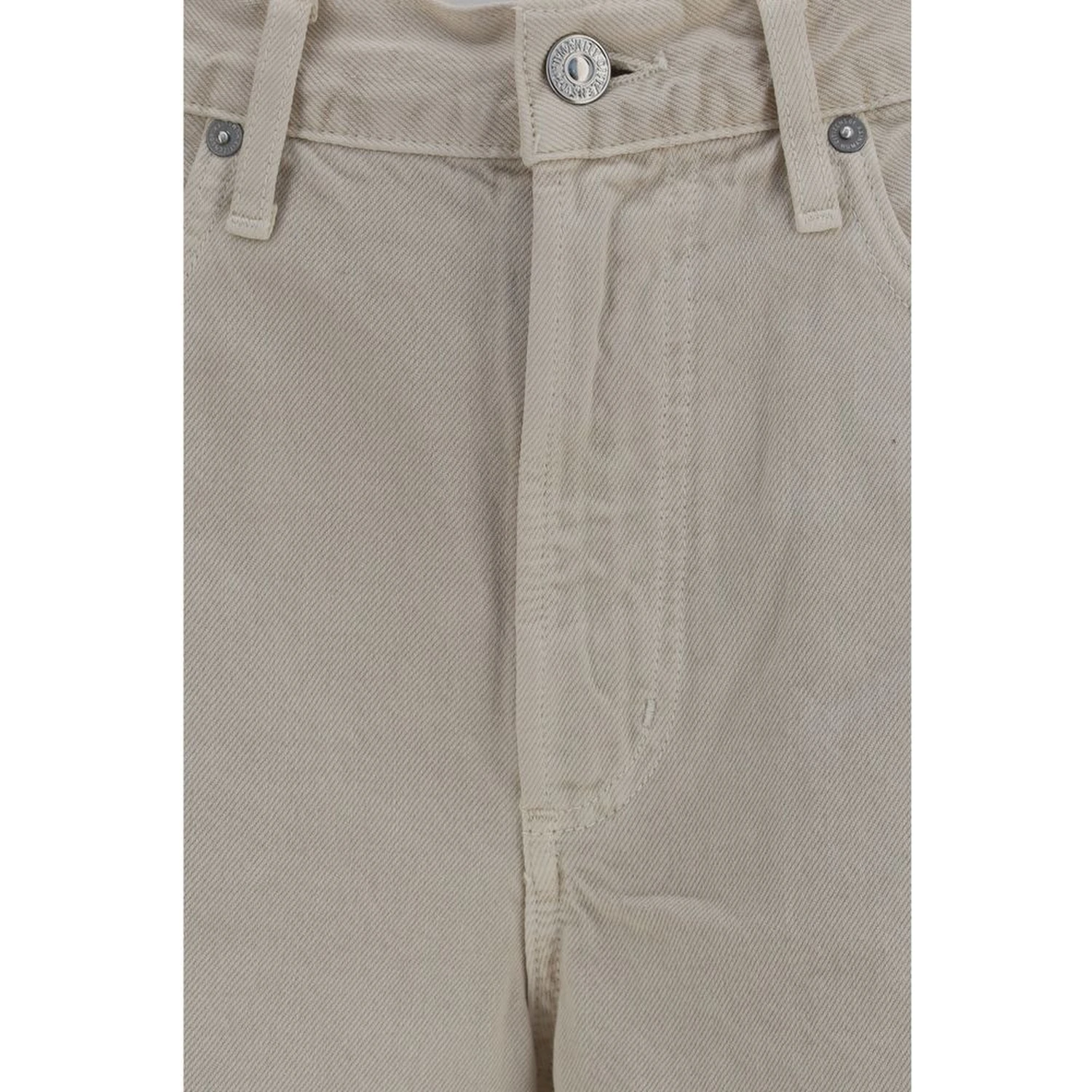 Beige Cotton Jeans Denim