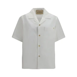 White Cotton Shortsleeve Shirt