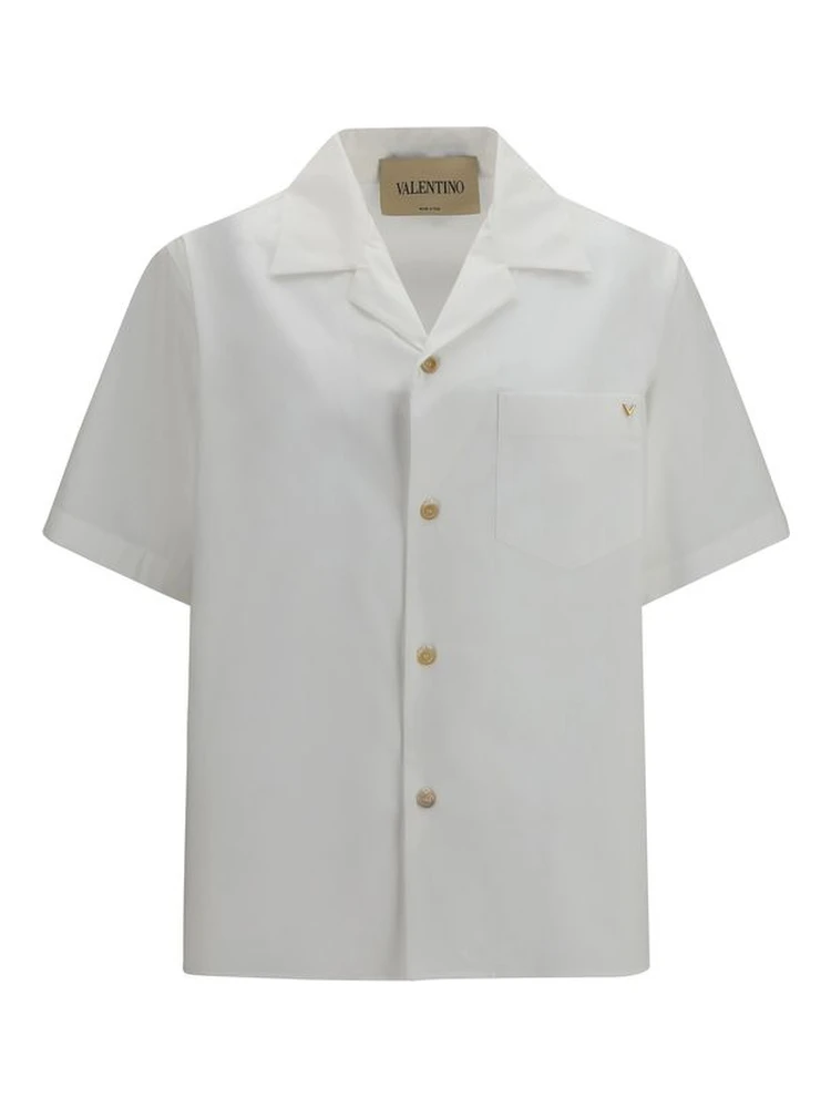 White Cotton Shortsleeve Shirt