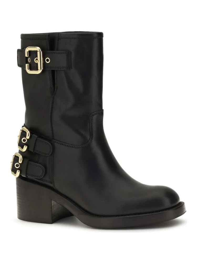 Black Calf Leather Bos Taurus Ankle Boots alternative