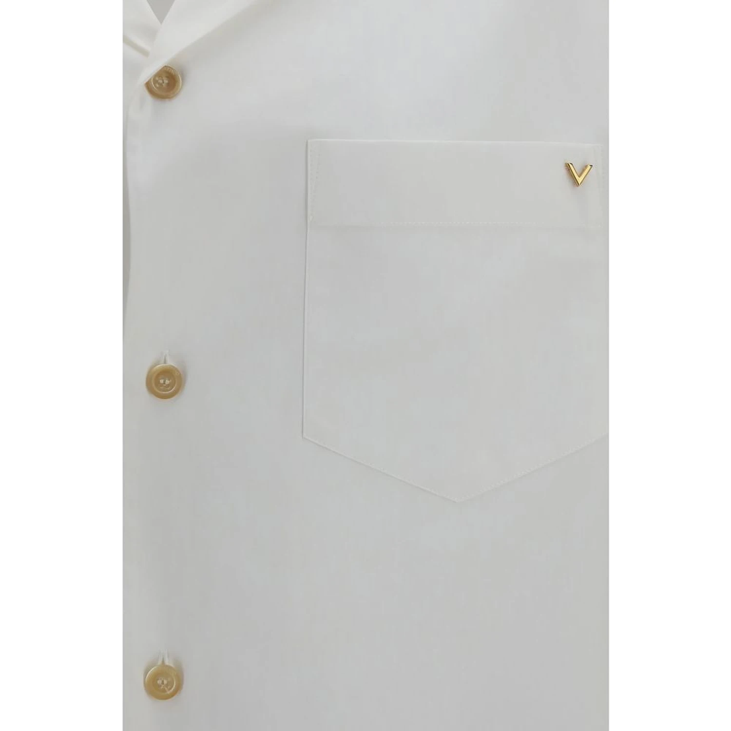White Cotton Shortsleeve Shirt