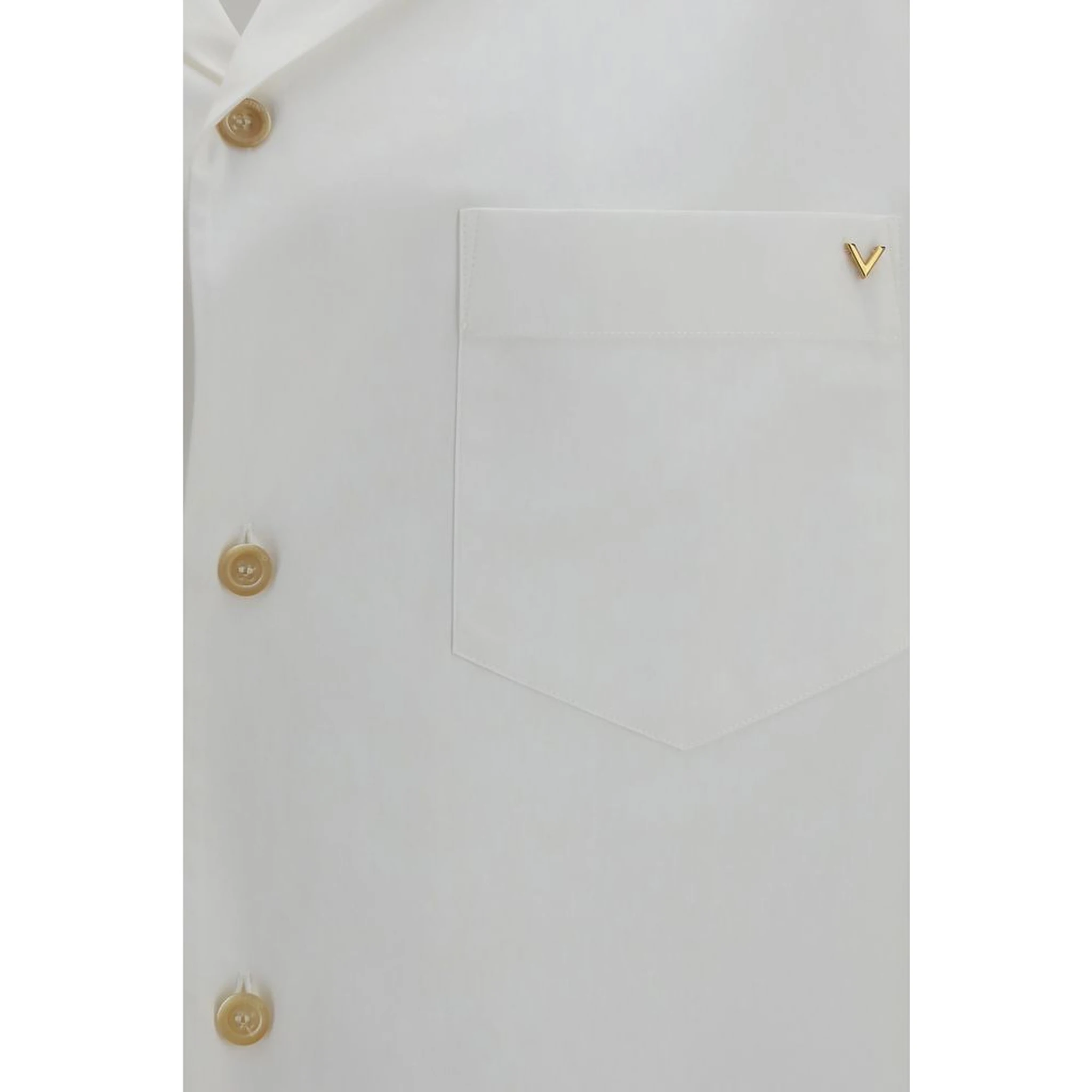 White Cotton Shortsleeve Shirt