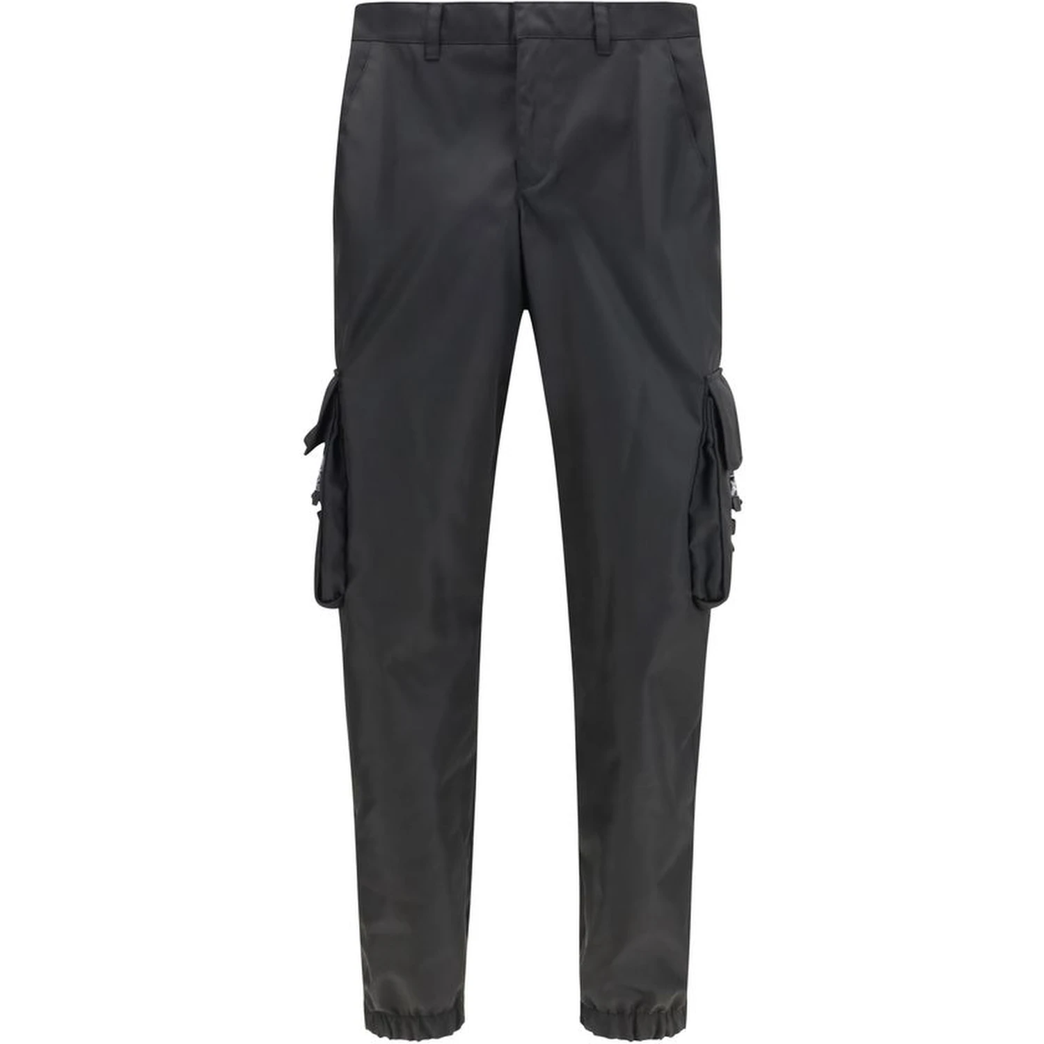 Black Polyamide Cargo Pants