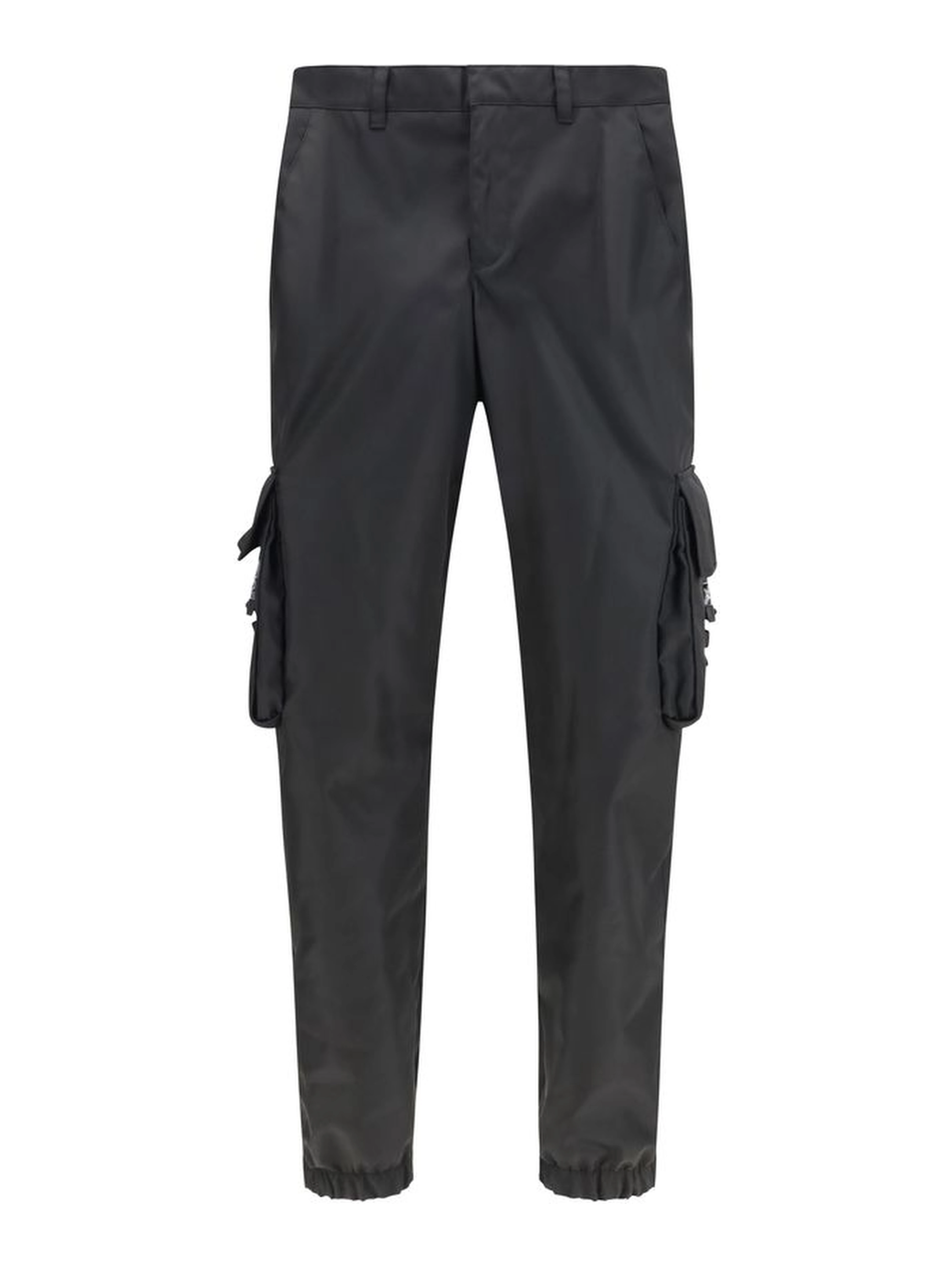 Black Polyamide Cargo Pants