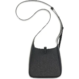 Black Calf Leather Bos Taurus Shoulder Bag