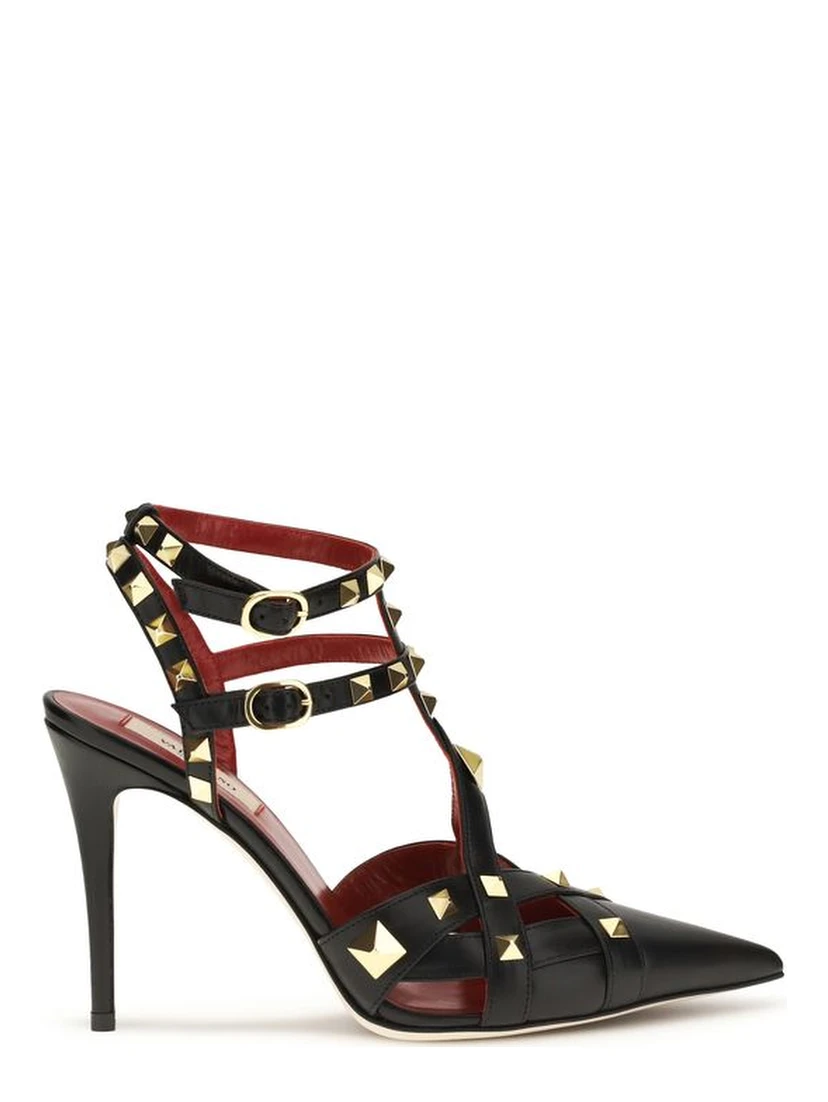 Black Goatskin High Heel Pumps