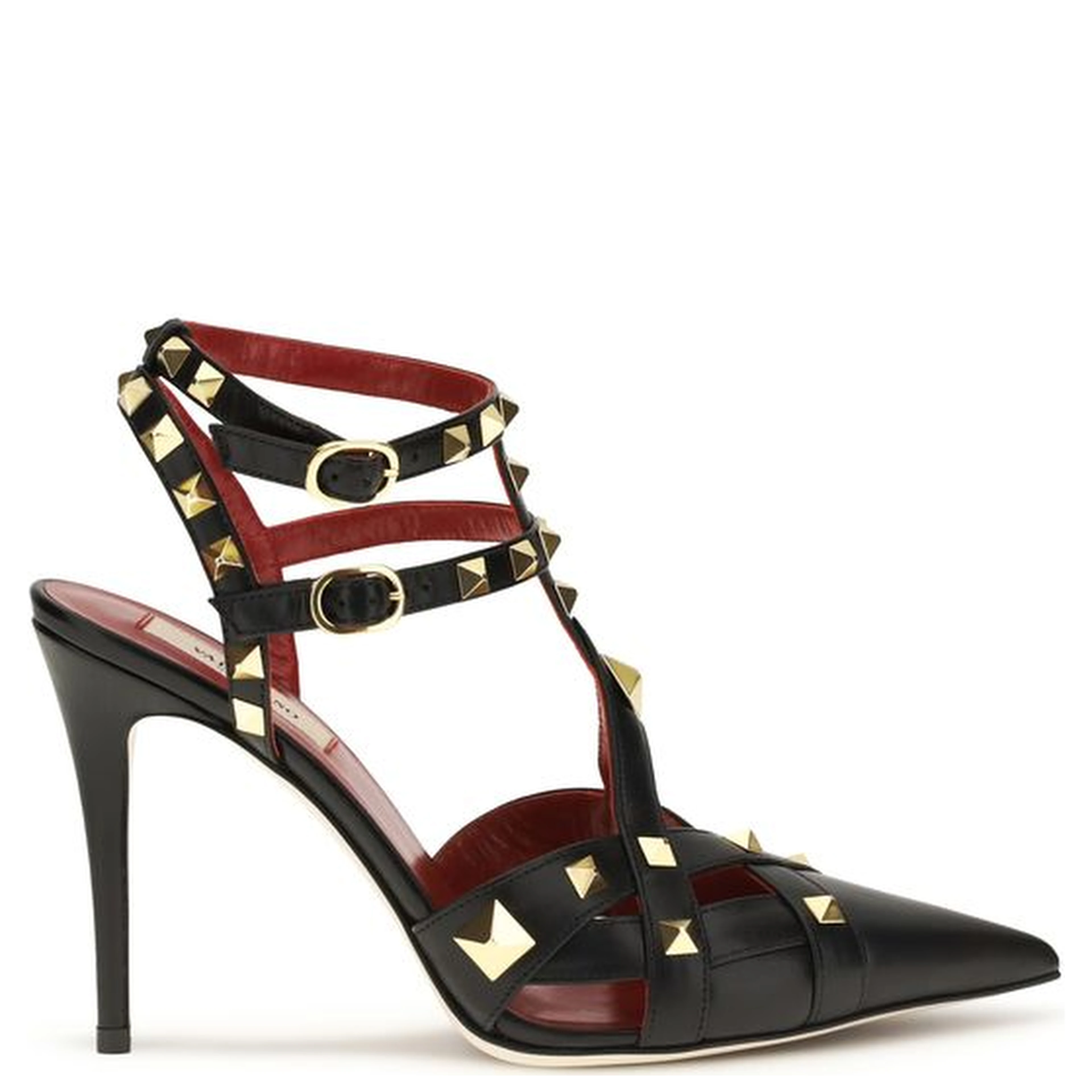 Black Goatskin High Heel Pumps