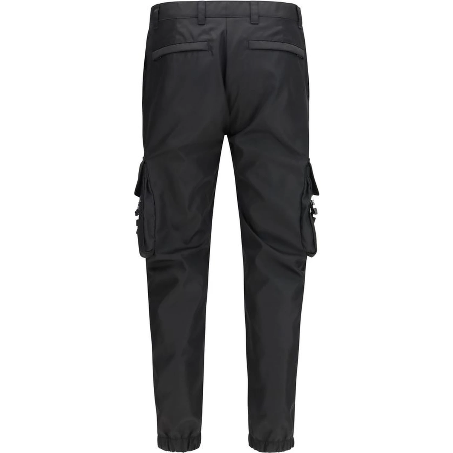 Black Polyamide Cargo Pants