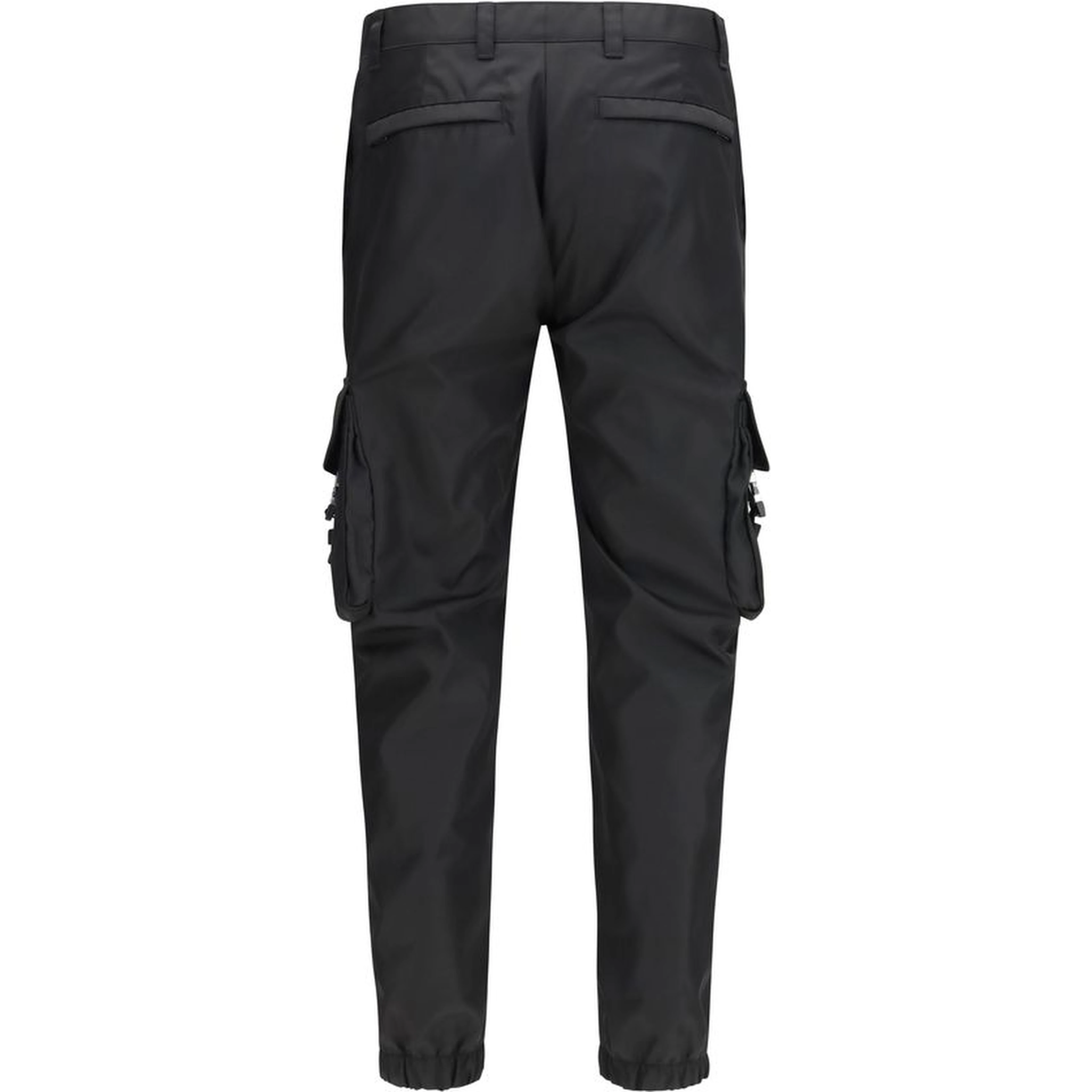 Black Polyamide Cargo Pants