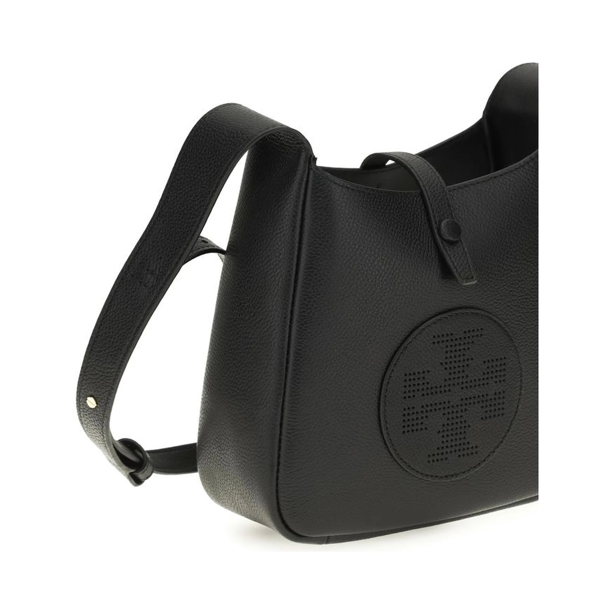 Black Calf Leather Bos Taurus Shoulder Bag