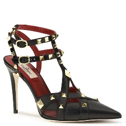 Black Goatskin High Heel Pumps
