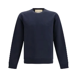 Blue Cotton Sweatshirt