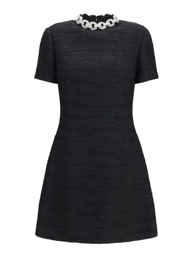 Black Cotton Casual Dress