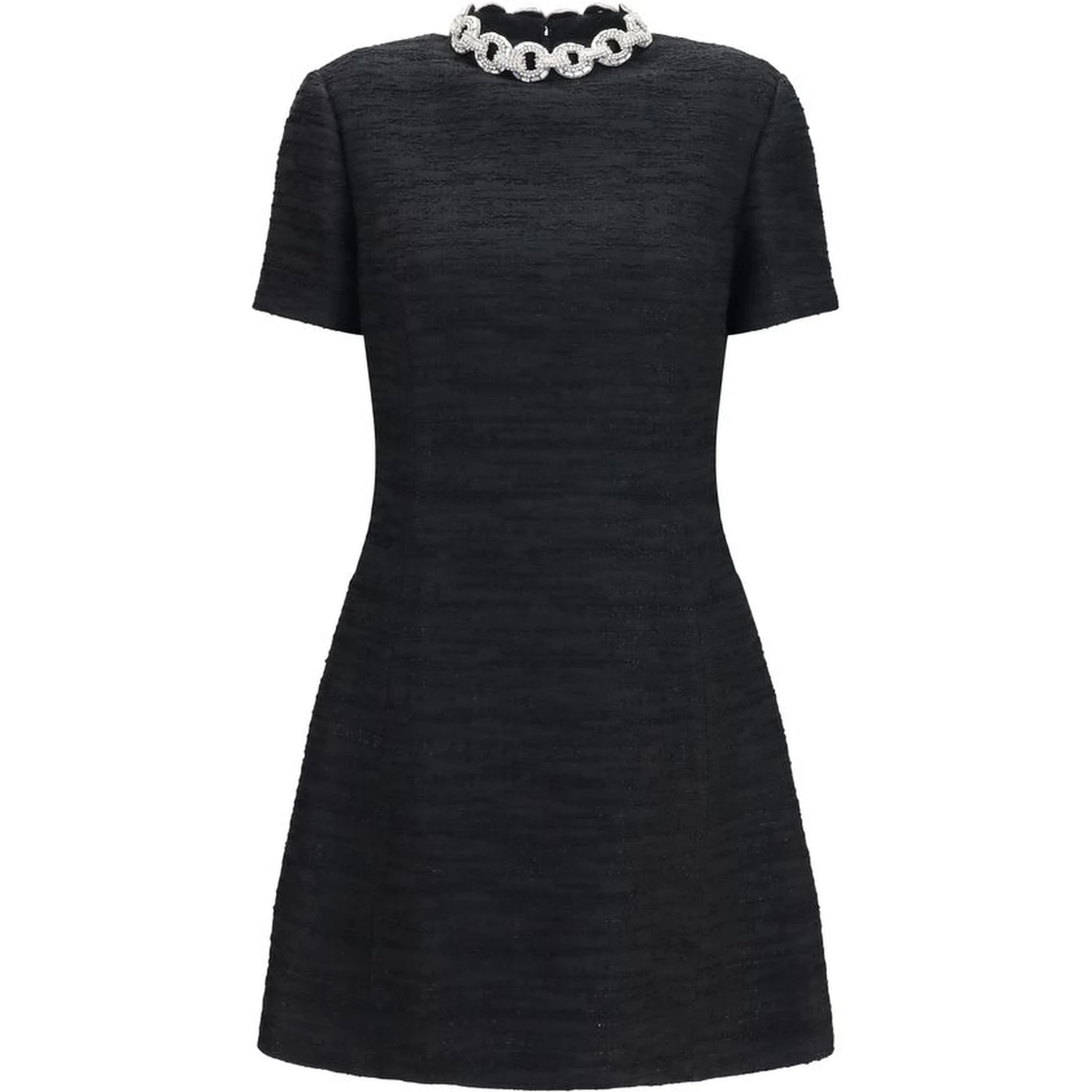 Black Cotton Casual Dress