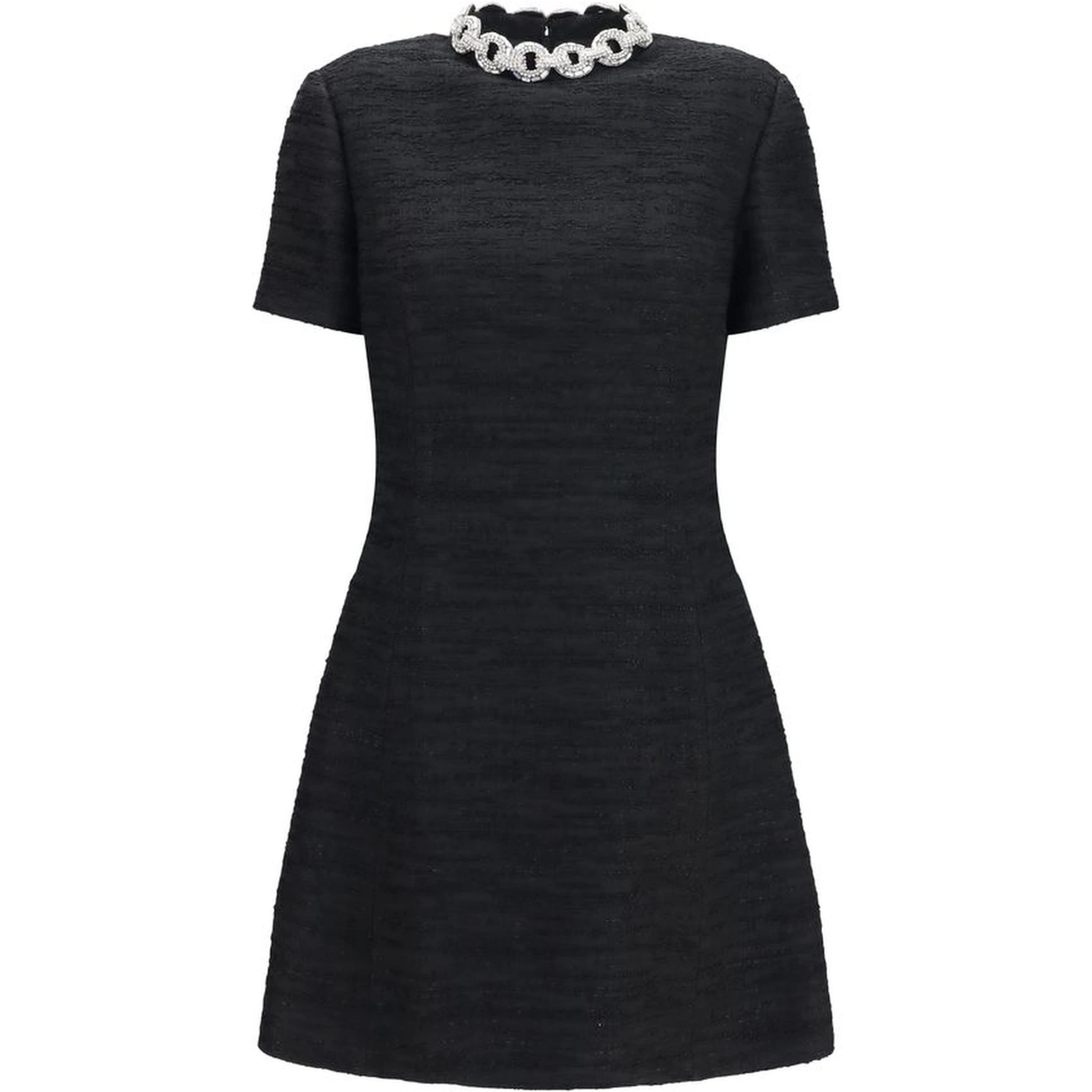 Black Cotton Casual Dress
