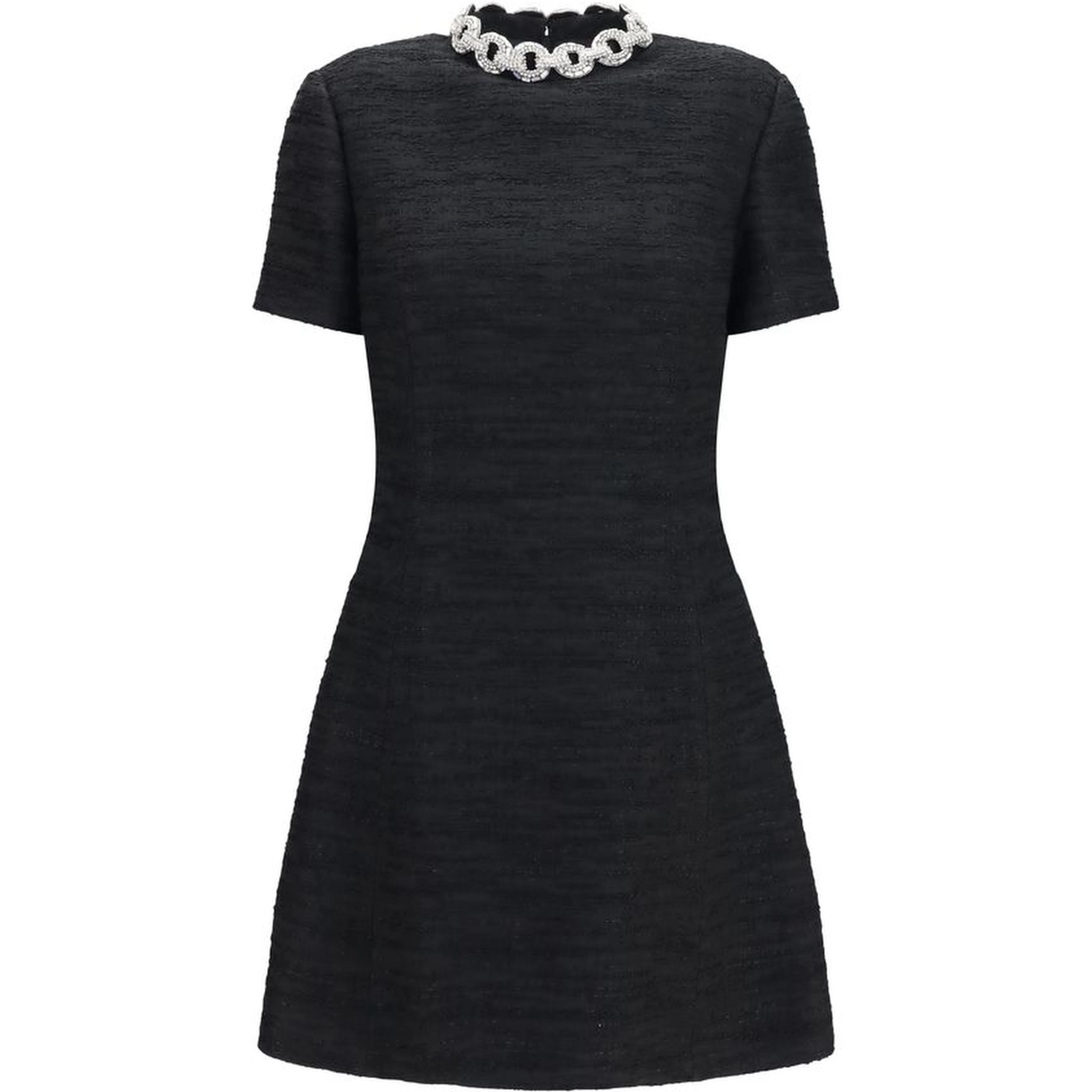 Black Cotton Casual Dress