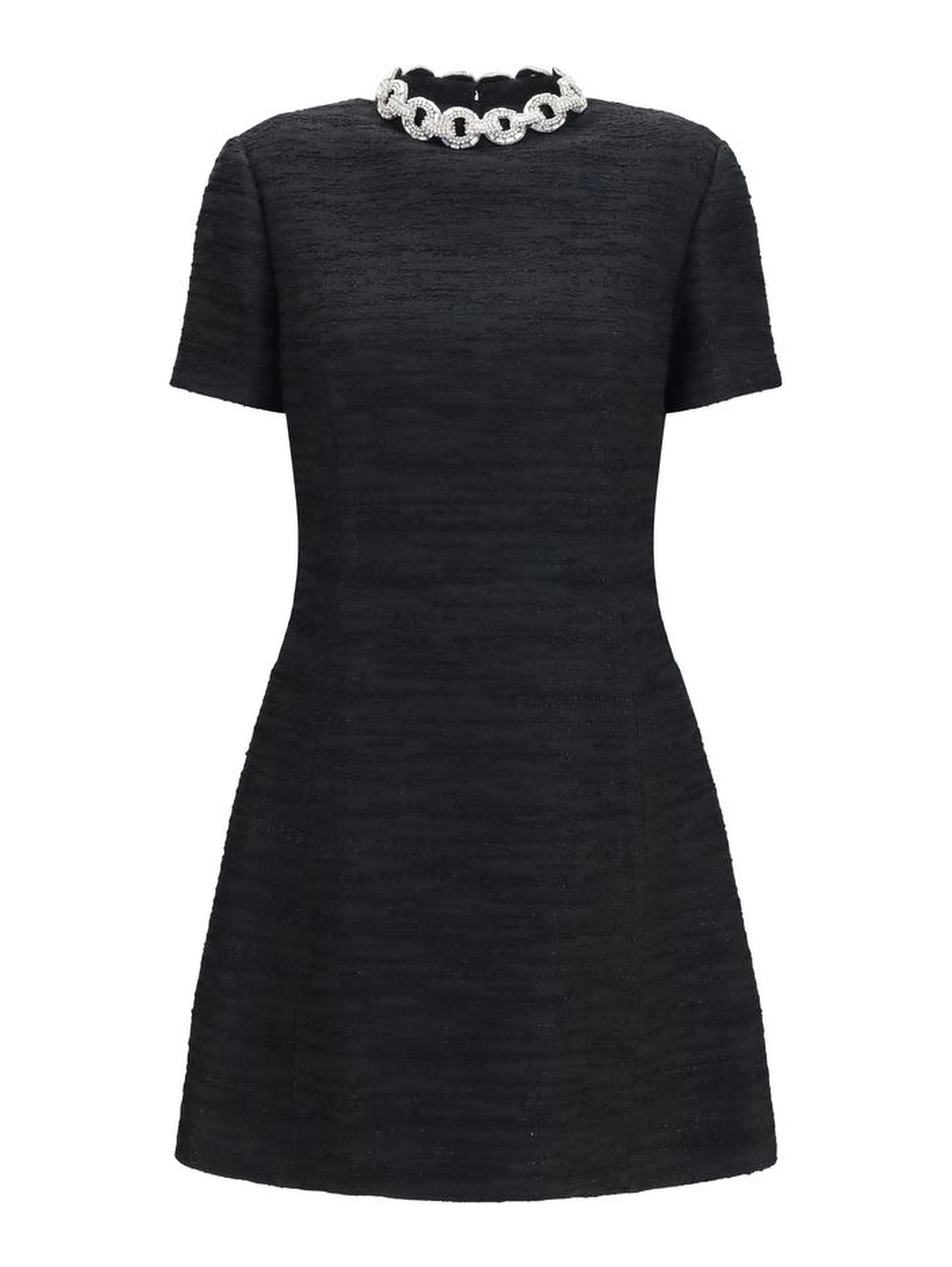 Black Cotton Casual Dress