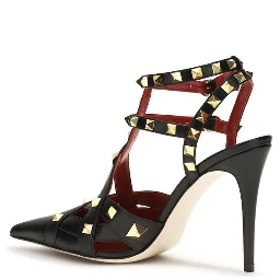 Black Goatskin High Heel Pumps