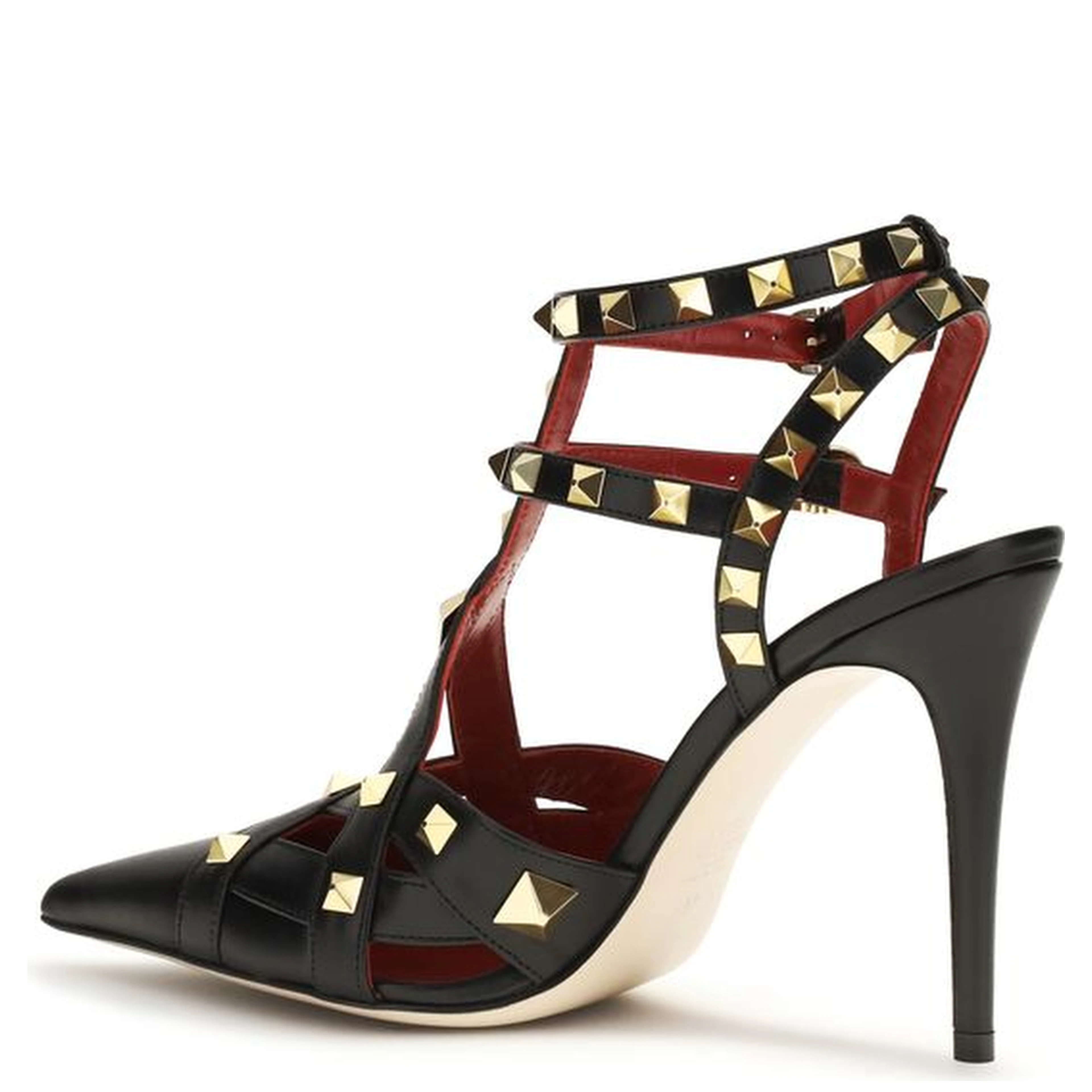 Black Goatskin High Heel Pumps