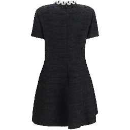 Black Cotton Casual Dress