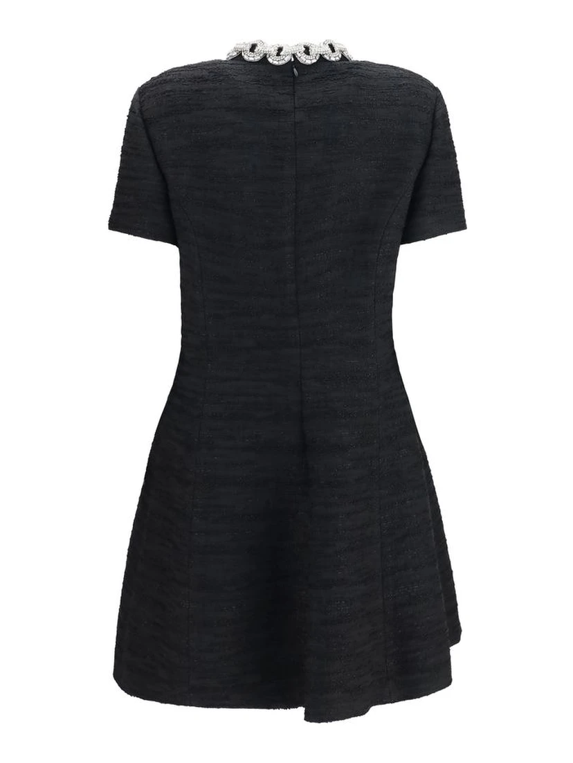 Black Cotton Casual Dress