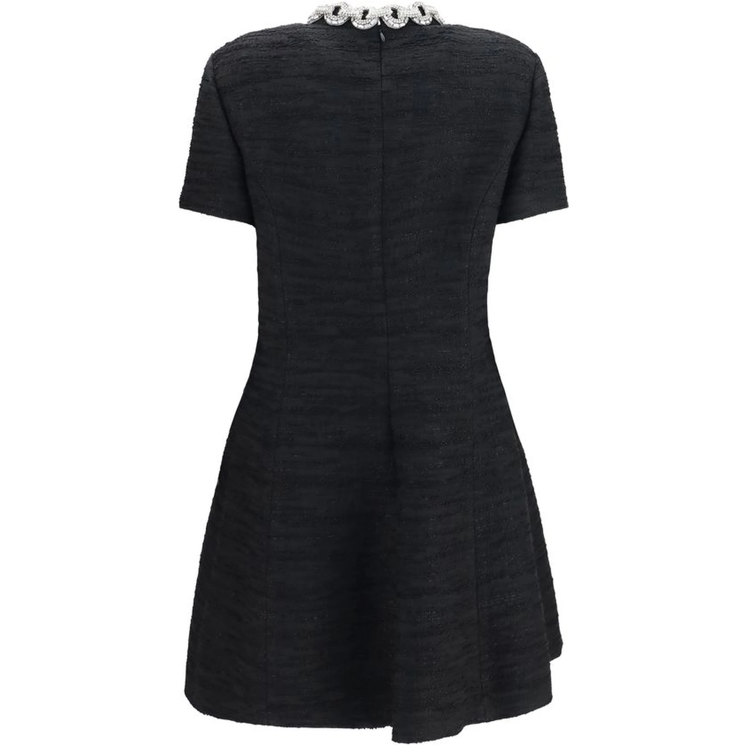 Black Cotton Casual Dress