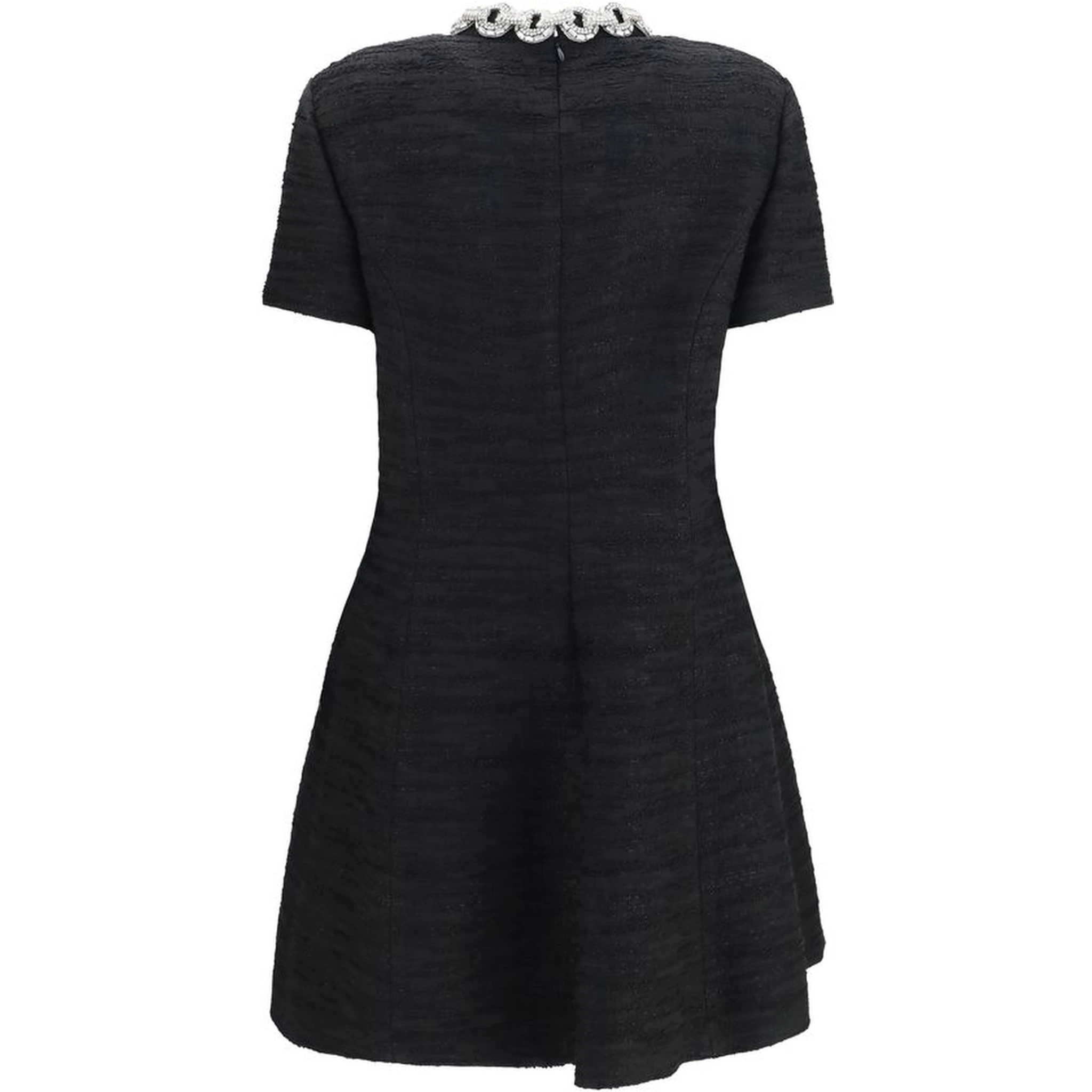 Black Cotton Casual Dress