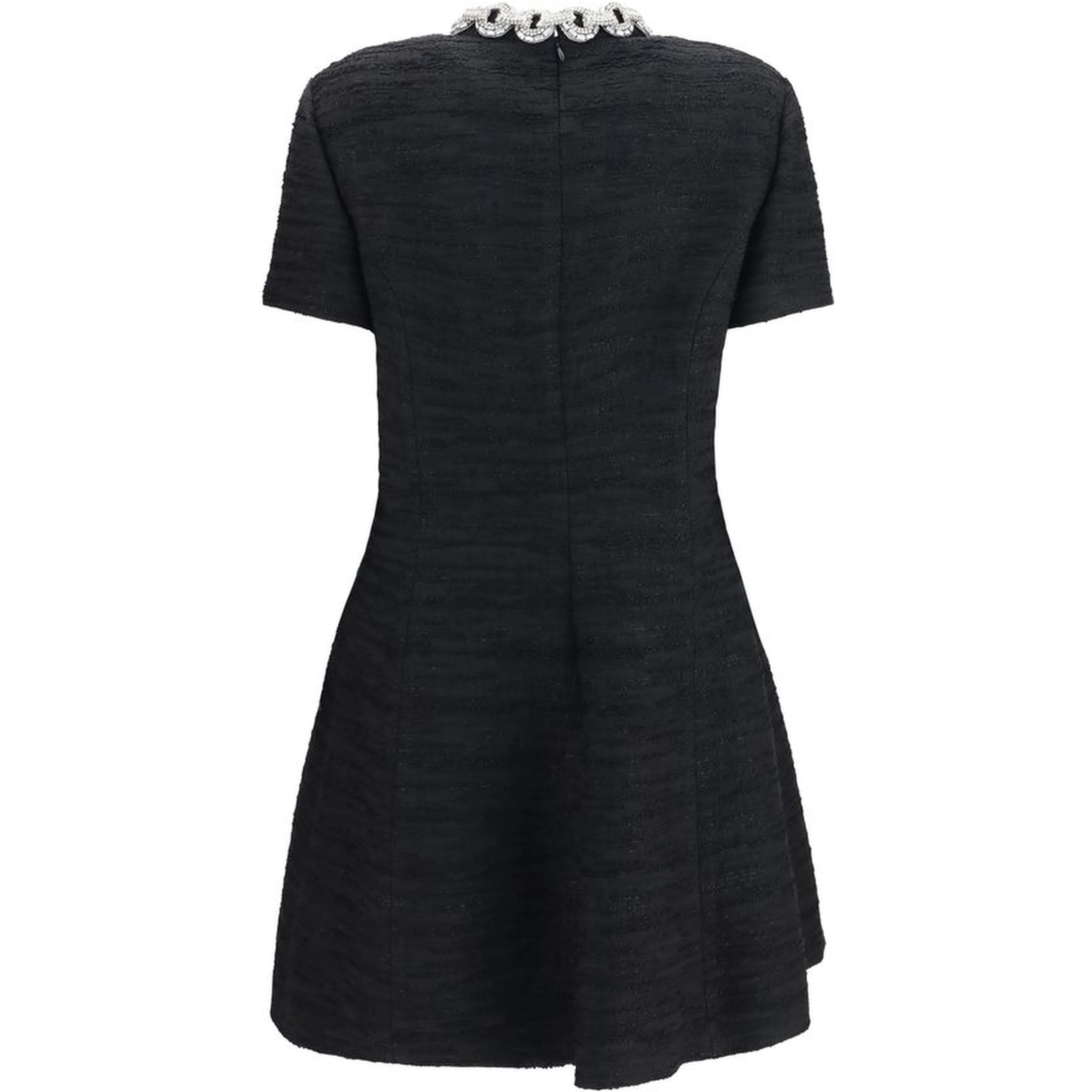 Black Cotton Casual Dress