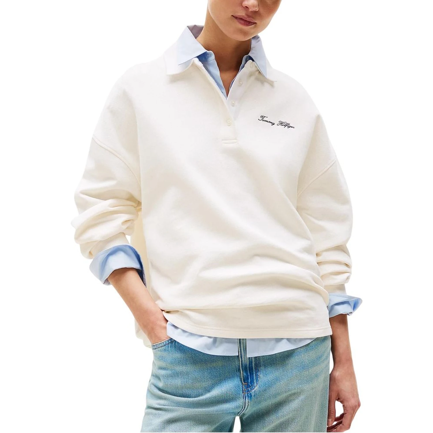Beige Polyamide Sweatshirt