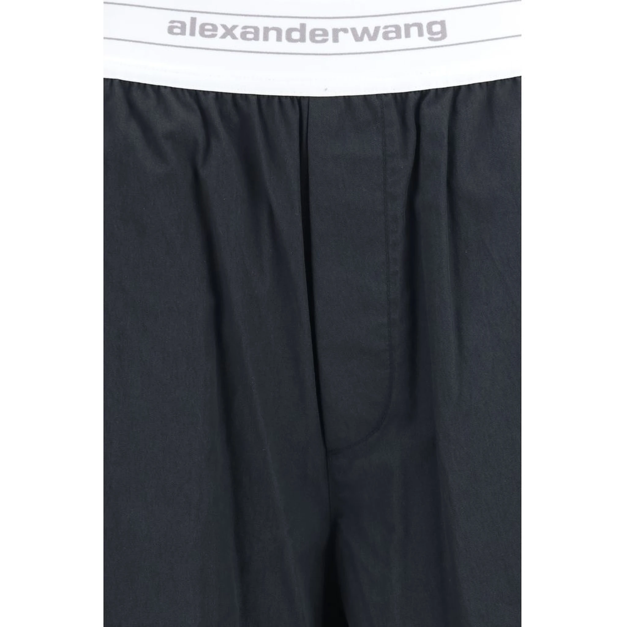 Black Cotton Casual Pants